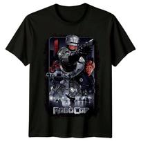 RoboCop (1987 m) Filmo plakato įkvėpti marškinėliai Retro 80-ųjų marškinėliai Unisex S