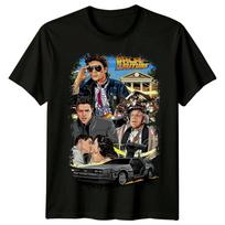 Atgal į ateitį (1985 m) Filmo plakato įkvėpta marškinėliai Retro marškinėliai Unisex dovana 2XL