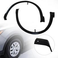 Juodi kairysis ir dešinysis priekiniai ratų arkų apvadai 2017-2025 m. Nissan Rogue Sport, Aukštos kokybės lankstus sparnas, Šauni apdaila United States
