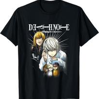 Death Note Near ir Mello Anime Marškinėliai M juoda