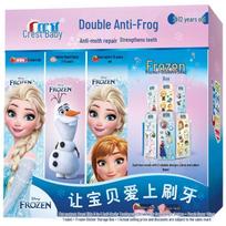 Crest Kids dantų pasta su fluoru - Frozen (3-12 metų) 3 vnt. dovanų dėžutė blue