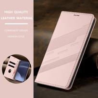 Skirta Samsung Galaxy S26 Ultra S26+ Prabangus odinis dėklas Retro piniginė Knyga Apverčiamas Magnetinis Pilnas dangtelis Galaxy S26 Edge Funda Telefonų krepšiai Galaxy S26 Ultra rožinė