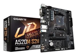 GIGABYTE Motherboard||AMD A520|SAM4|Micro-ATX|DDR4 Memory|2 Memory Slots|2xPCI-Express 3.0 x1|1xPCI-Express 3.0 x16|1xM.2|1x15-pin D-sub|1xDVI-D|1xHDMI|2xAV-In|1xAV-out|2xUSB 2.0|4xUSB 3.2|1xPS/2|1xRJ
