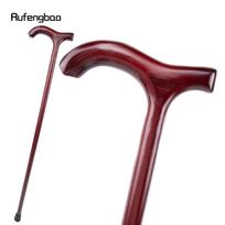 Raudona medinė vienos jungties madinga lazda pasivaikščiojimui, dekoratyvinė, skirta Cosplay, Helovino kuoka, ramentas, lazda, vyskupo lazda, 92 cm
