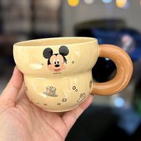 Cute Cartoon Mickey Mouse Scarlett Cup Donald Duck Mug Creative Design Ceramic Cup Home Milk Oatmeal Cup 300ml