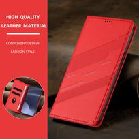 For Nothing CMF Phone 2 Pro Odinis dėklas Prabangus Retro Odos Piniginė Knyga Atverčiamas Magnetu Uždaromas Pilnas Dangtelis CMF Phone2 Pro Telefono Dėklai NothingCMFPhone2 PRO raudona