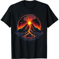 Cool erupting volcano costume for boys and girls T-Shirt(2) S