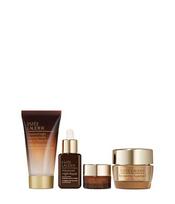 Rinkinys Estée Lauder Get Ready Routine Cleanse 69214 moterims: naktinis valomasis gelis, 30 ml + paakių kremas, 5 ml + atkuriamasis kompleksas, 15 ml + gaivinamasis kremas, 7 ml