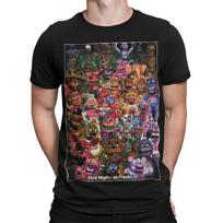 Five Nights At Freddys Animatroniniai personažai Žaidimų Vyriški Moteriški Grafinis Marškinėlis L