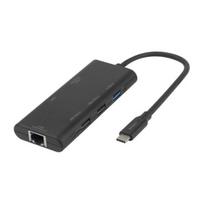 Deltaco USB-C docking station black