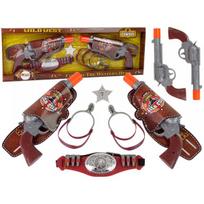 LEAN Toys Cowboy Set For Two Cowboy Revolver Spurs Accessories