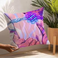 K-kpop D-Demon H-Hunters Pillow Case Plush Fabric Soft  Pillowcase Double Sided Print Cushion Cover Household Gifts 12x12Inch