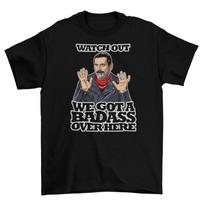 Negan Badass The Walking Dead T-Shirt Unisex Cotton HBO Halloween Sizes New L