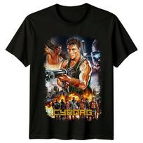 Kiborgas (1989 m) Filmo plakato įkvėpti marškinėliai Retro 80-ųjų marškinėliai Unisex L