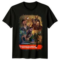 Traukinių stebėjimas (1996 m) Filmo plakato įkvėpti marškinėliai Retro 90s marškinėliai Unisex 4XL