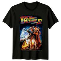 Atgal į ateitį III dalis (1990 m) Filmo plakato įkvėpti marškinėliai Retro 90-ųjų tee 3XL
