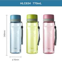 LocknLock HLC634 nešiojamas plastikinis vandens butelis 1 pack (shipped in random colors)