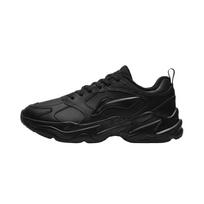 Li Ning Pulse Fleece Simple Classic Versatile Wear Resistant Height Increasing Warm Low Top Dad Shoes Men sneaker AGCV145-5 39⅔