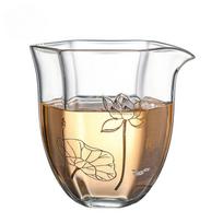 220ML Japanese Transparent Heat-resistant Glass Teacup Pitcher Divide Tea Cha Hai Justice Cup Fair Mug Drinkware Accessories New 220ML