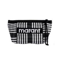 Isabel Marant Powden Krepšys su logotipu ir juostele Po0001fa A1x17m Bkwh PO0001FA A1X17M BKWH
