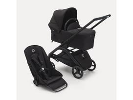 Universalus vežimėlio komplektas Bugaboo Dragonfly 2in1  Midnight black/ midnight black/ black frame