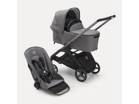 Universalus vežimėlio komplektas Bugaboo Dragonfly 2in1  Grey melange/ grey melange/ graphite frame