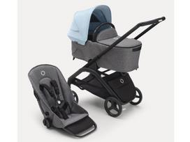 Universalus vežimėlio komplektas Bugaboo Dragonfly 2in1 Skyline blue/Grey Melange/black frame