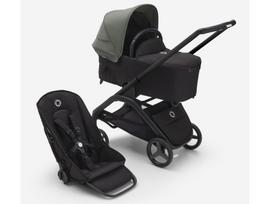 Universalus vežimėlio komplektas Bugaboo Dragonfly 2in1 Forest Green/Midnight Black/Black frame
