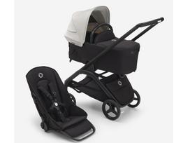 Universalus vežimėlio komplektas Bugaboo Dragonfly 2in1 Misty White/Midnight Black/Black frame