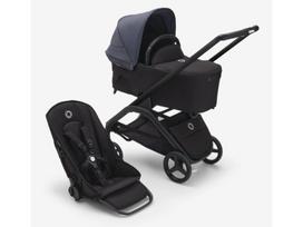 Universalus vežimėlio komplektas Bugaboo Dragonfly 2in1 Stormy Blue/Midnight black/ black frame