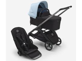 Universalus vežimėlio komplektas Bugaboo Dragonfly 2in1 Skyline Blue/Midnight Black/Graphite frame