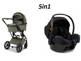 Universalus vežimėlis Moon Piu Moss Green 5in1