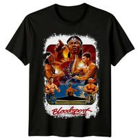 Kraujo sportas (1988 m) Filmo plakato įkvėpti marškinėliai Retro Klasikiniai marškinėliai Unisex L
