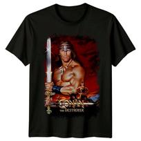 Konanas Naikinėtojas (1984 m) Filmo plakato įkvėpti marškinėliai Retro 80-ųjų marškinėliai Unisex XL