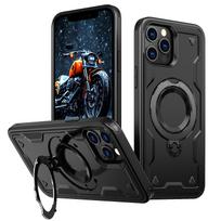 Tvirtas apsauginis dėklas su stoveliu, skirtas Iphone 17 Pro Max 17 Air 16 Plus 13 12 14 15 Pro Iphone17 iPhone Air juoda