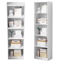 Baltos spalvos knygų lentynos lentynos aukštos modernios palėpės stulpas 182cm