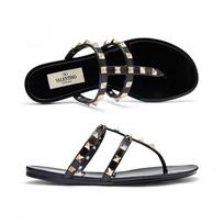 Valentino Rockstud Basutės su dirželiais 6w2s0t84 Pvs 0no 6W2S0T84 PVS 0NO (36)