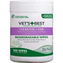 Vets Best salvetes acu/ausu kopšanai 18x20 cm N160 suņiem/kaķiem | 031658803736