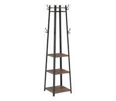 Pastatoma paltų kabykla LINEA, juoda/ruda