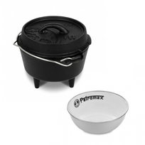 Ketaus puodas Petromax FT1 (su kojelėmis) + dovana