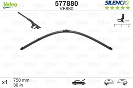 VALEO SILENCIO VALYTUVAI AUDI FLAT BLADE