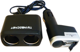 SKIRSTYTUVAS 2 LIZDŲ 12V USB