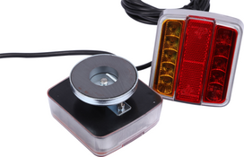 GALINIAI LED ŽIBINTAI PRIEKABOMS SU MAGNETU 12V 2VNT
