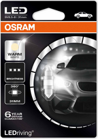 OSRAM LEMPUTĖS LED 1W 12V SV8.5-8 5XBLI1 31MM