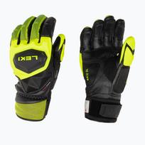 Vyriškos slidinėjimo pirštinės LEKI WCR Venom SL 3D black ice/lemon