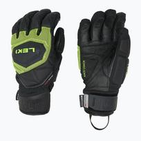 Vyriškos slidinėjimo pirštinės LEKI WCR Coach 3D black/ ice lemon