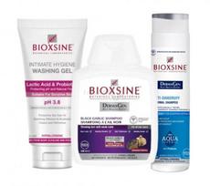 BIOXSINE rinkinys: Bioxsine su juoduoju česnaku 300ml + Thermal nuo pleiskanų 300ml + Intymios higienos prausiklis 200ml