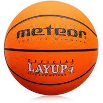 Krepšinio kamuolys METEOR LAYUP, 4 dydis, oranžinis