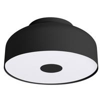 Juodos spalvos lubinis šviestuvas ø 30 cm Blacko – Sollux