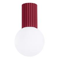 Bordo spalvos lubinis šviestuvas ø 12 cm su stiklo gaubtu Orbital – Sollux